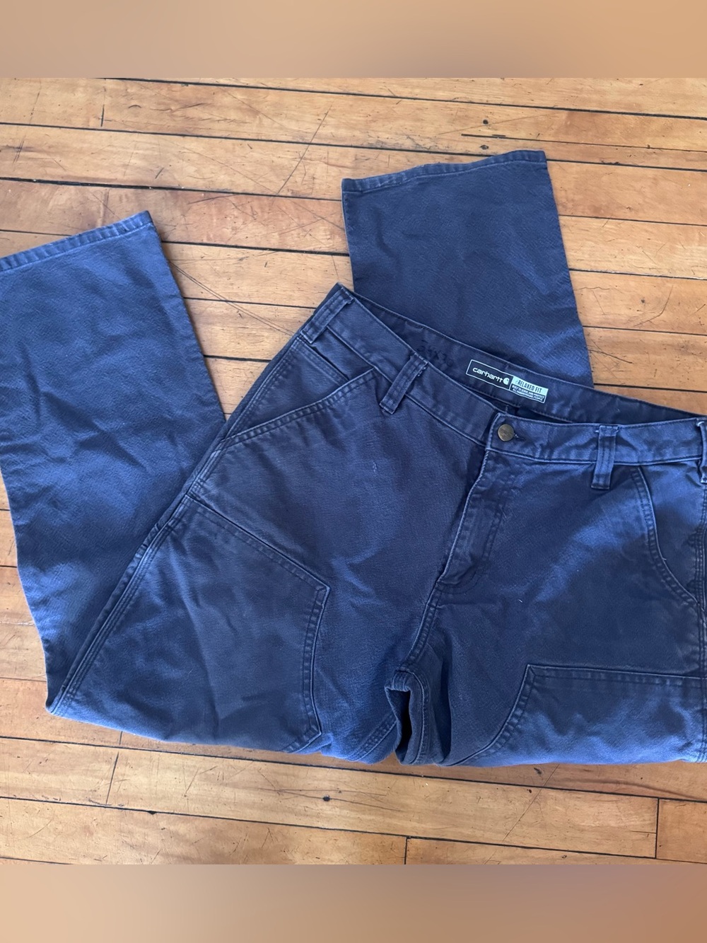 carhartt pants 34x30Relaxed Fit Gray Double Knee pants workwear